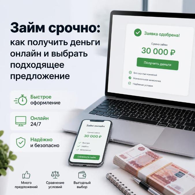 Займ срочно: как получить деньги онлайн и выбрать подходящее предложение